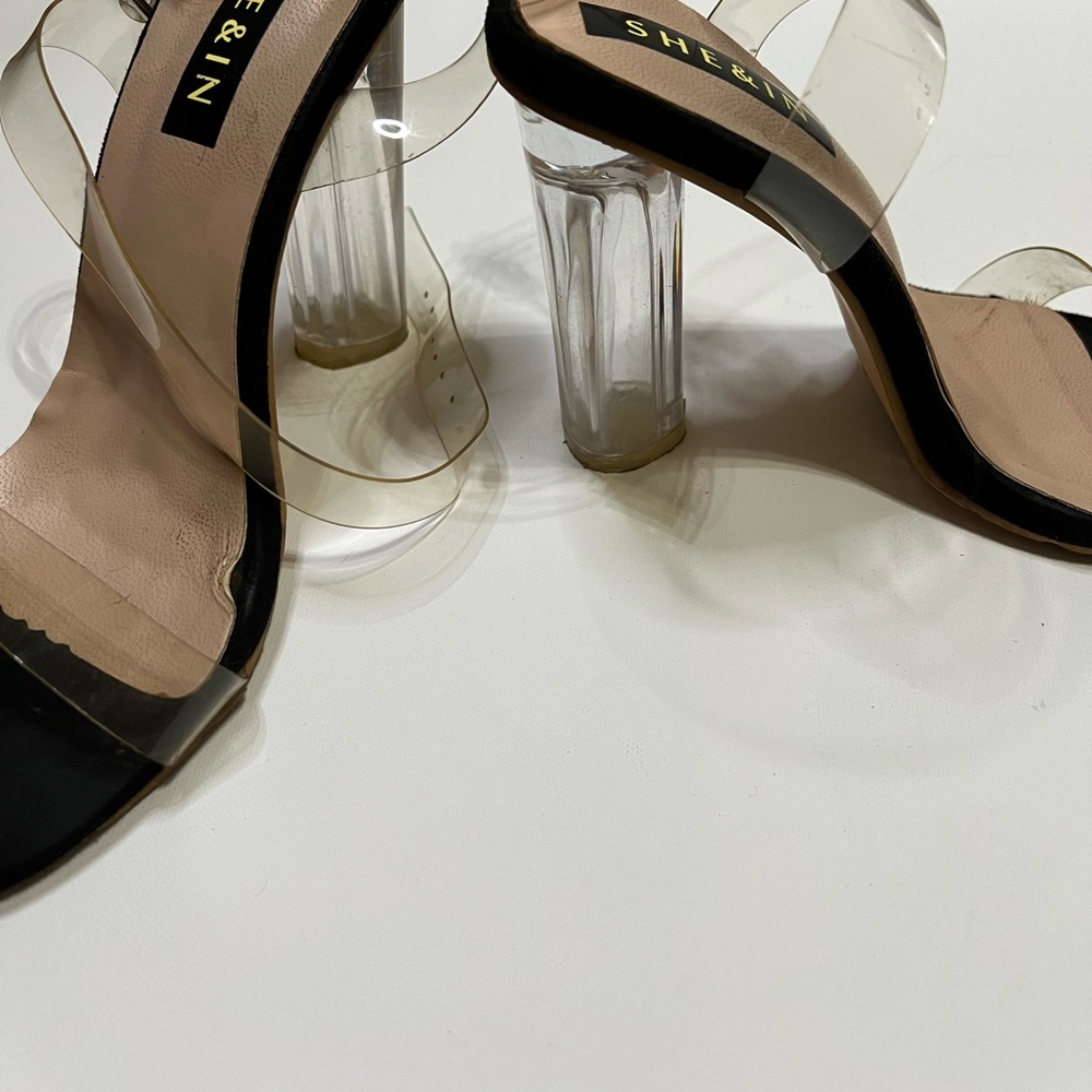 Used clear heels
